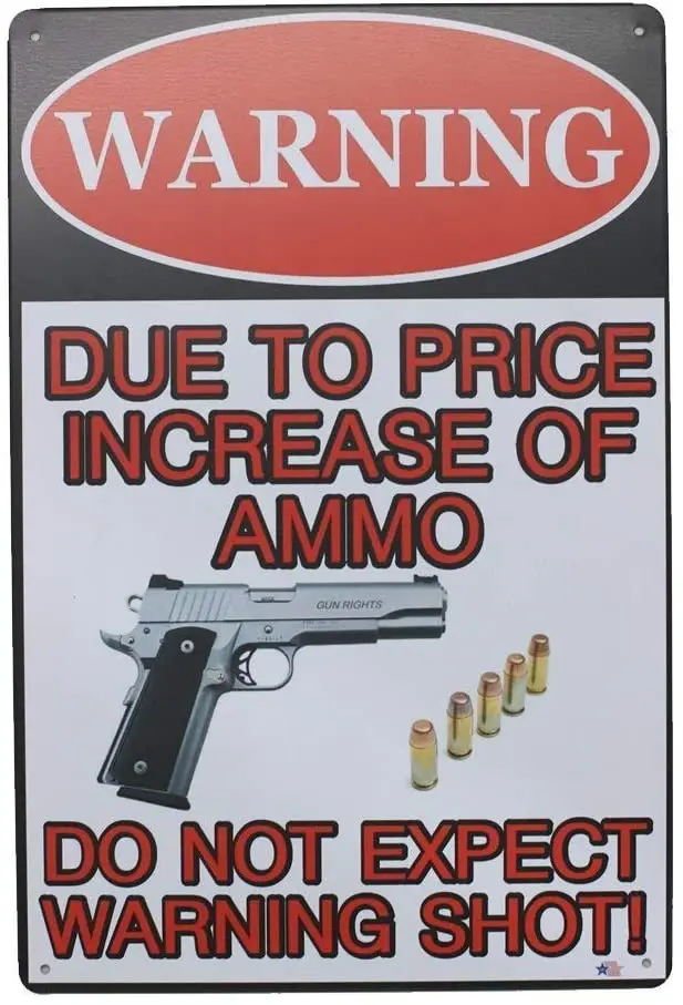 

AIDANDAN Bar Rules Tin Sign No Trespassing Violators Will Be Shot Survivors Will Be Shot Again Old Design Tin Signs