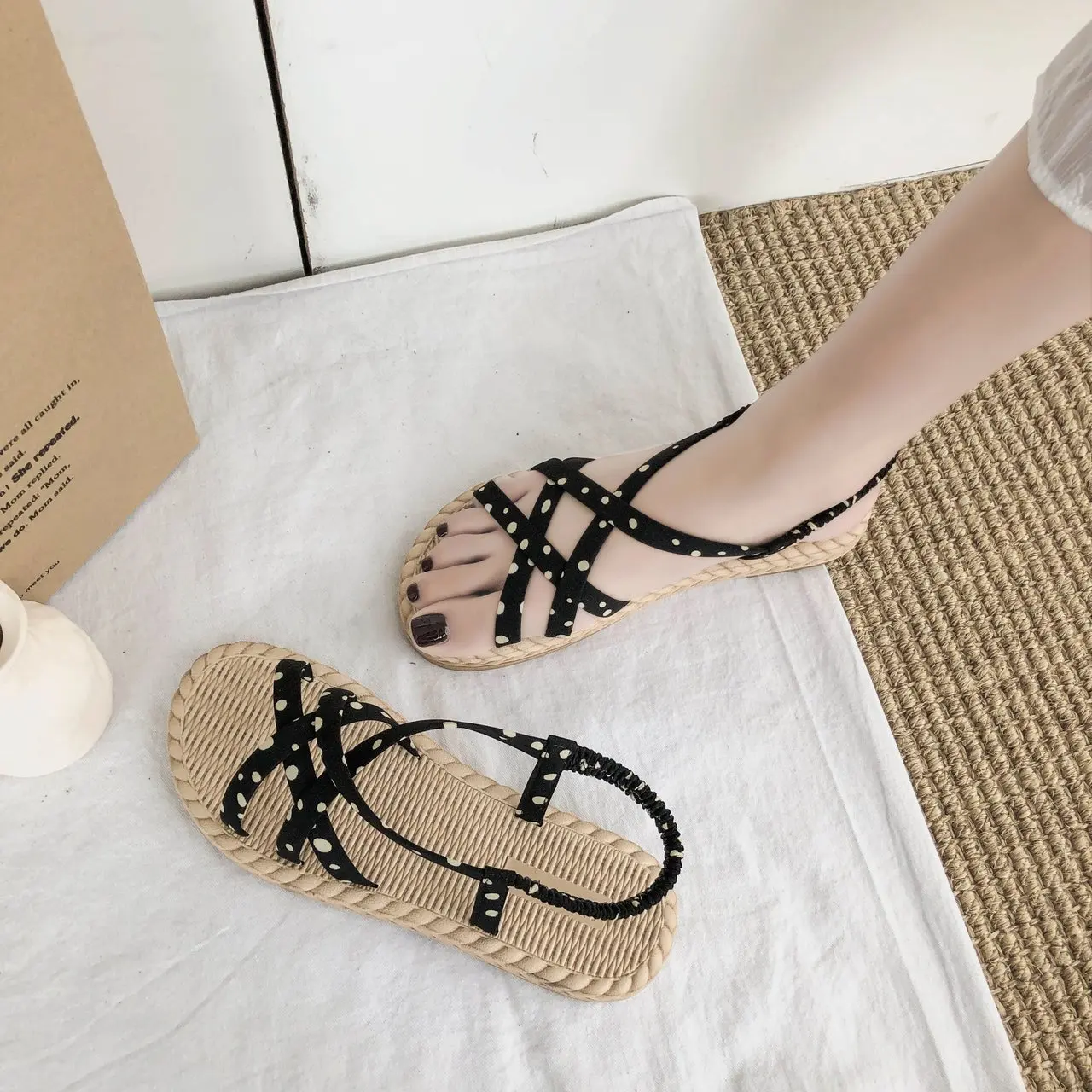 Летняя обувь 2020 года Женские сандалии на плоской подошве Sandalias Mujer Пляжные