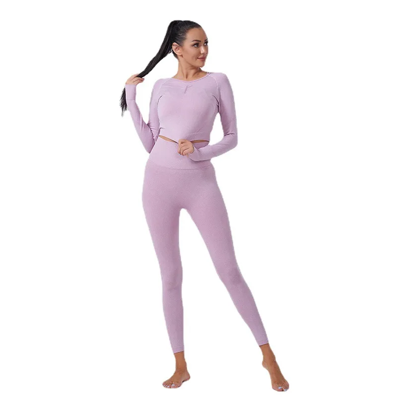 

Seamless Yoga Clothing Set Push Up Legging Shirt Sports Bra Breathable Sport Suit Outfit 8 Hot Sale Colors Fitness Women Sets