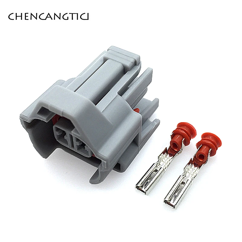 Follow me 2 комплекта Nippon Denso 2 Pin/way водонепроницаемый мужской женский Верхний разъем топливной форсунки 6189-0060 - Цвет: Follow me