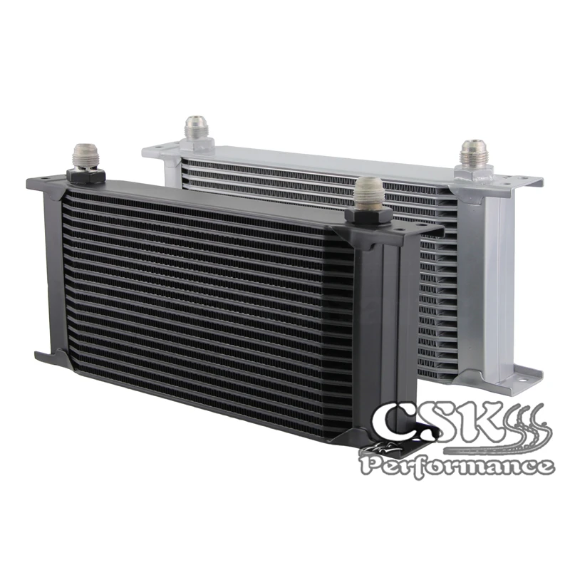 2 дюймовый Алюминиевый масляный радиатор 8AN 19 рядный двигателя + штуцер AN8/конец