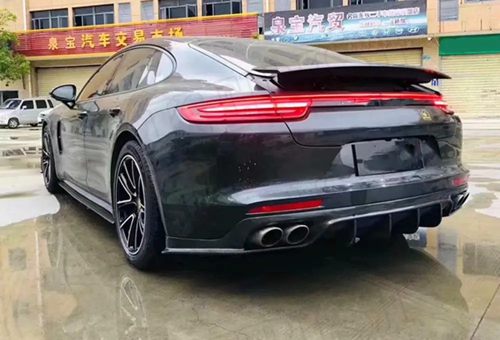 Фартук для автомобильных боковых юбок Из 971 углеволокна Porsche Panamera комплект кузова