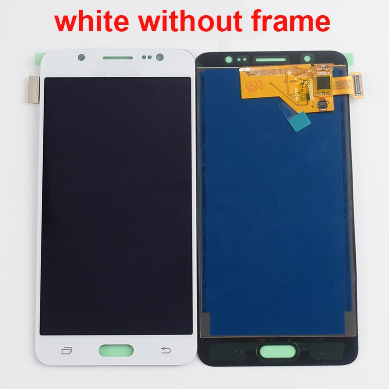 Регулируемый для samsung Galaxy J5 ЖК-экран J510 J510FN J510F J510G J510Y ЖК-дисплей кодирующий преобразователь сенсорного экрана в сборе рамка