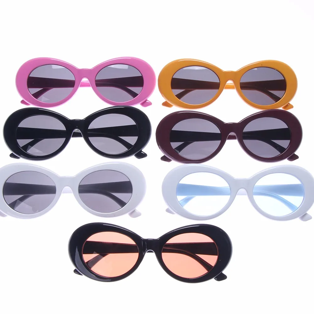 Солнцезащитные очки в стиле панк женские винтажные овальные форме облака для