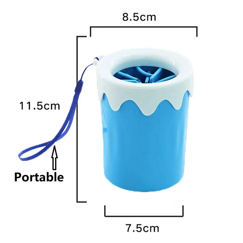 Подставка для мытья ног собак портативная Мягкая силиконовая щетка груминга |