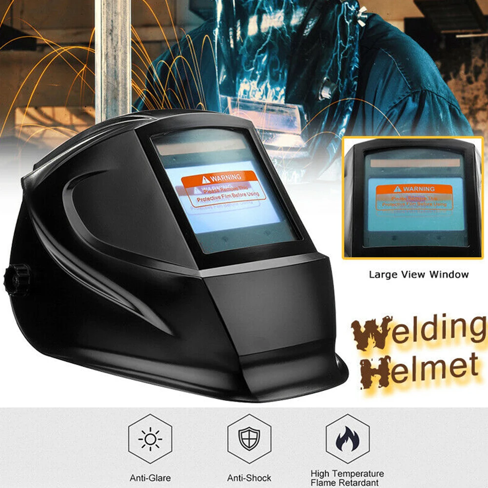 Шлем для сварки окон с большим обзором автоматическая Маска защиты лица