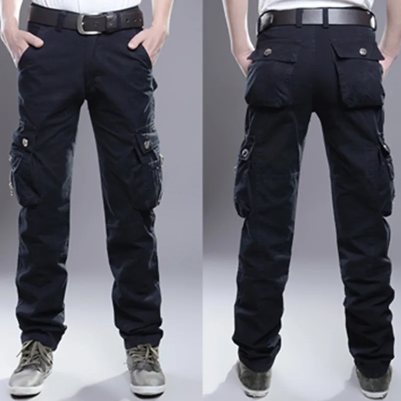 

2021 Pants Men Combat Army Military Pants Cotton Many Pockets Stretch Flexible Man Casual Trousers Plus Size 28- 38 40