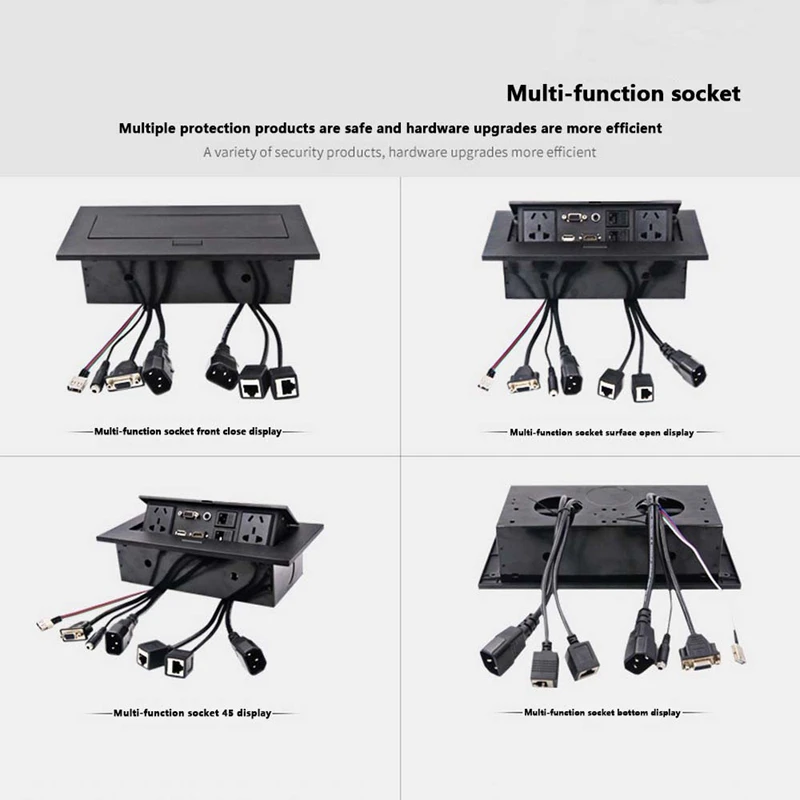 K514 Standard Multimedia Desktop Universal Power Tabletop Socket HDMI HD Office Conference -Up Connection Box | Электроника