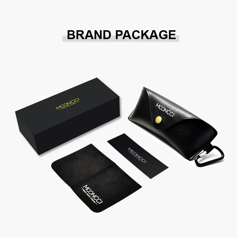 Мужские солнцезащитные очки MOONCCI поляризованные зеркальные в стиле ретро