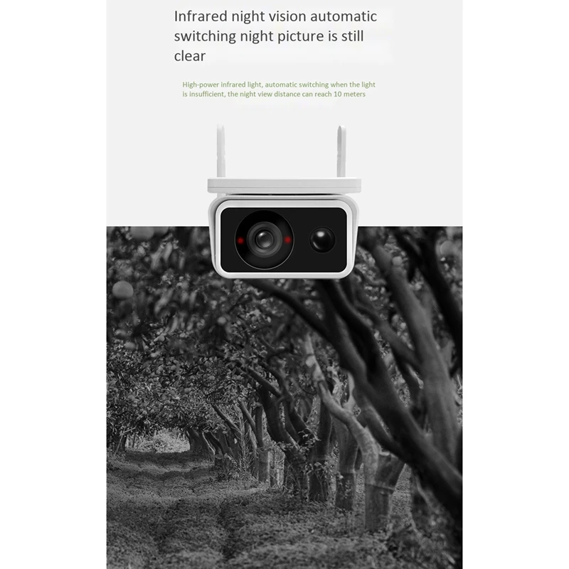 

MOOL Solar Camera Outdoor Waterproof Remote Surveillance Camera Wifi Wireless 2MP Camera 1080P HD