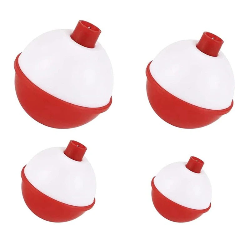 

36 Pieces Fishing Bobbers Assortment Round Buoy Floats Fishing Bobbers Snap on Floats for Fishing Supplies