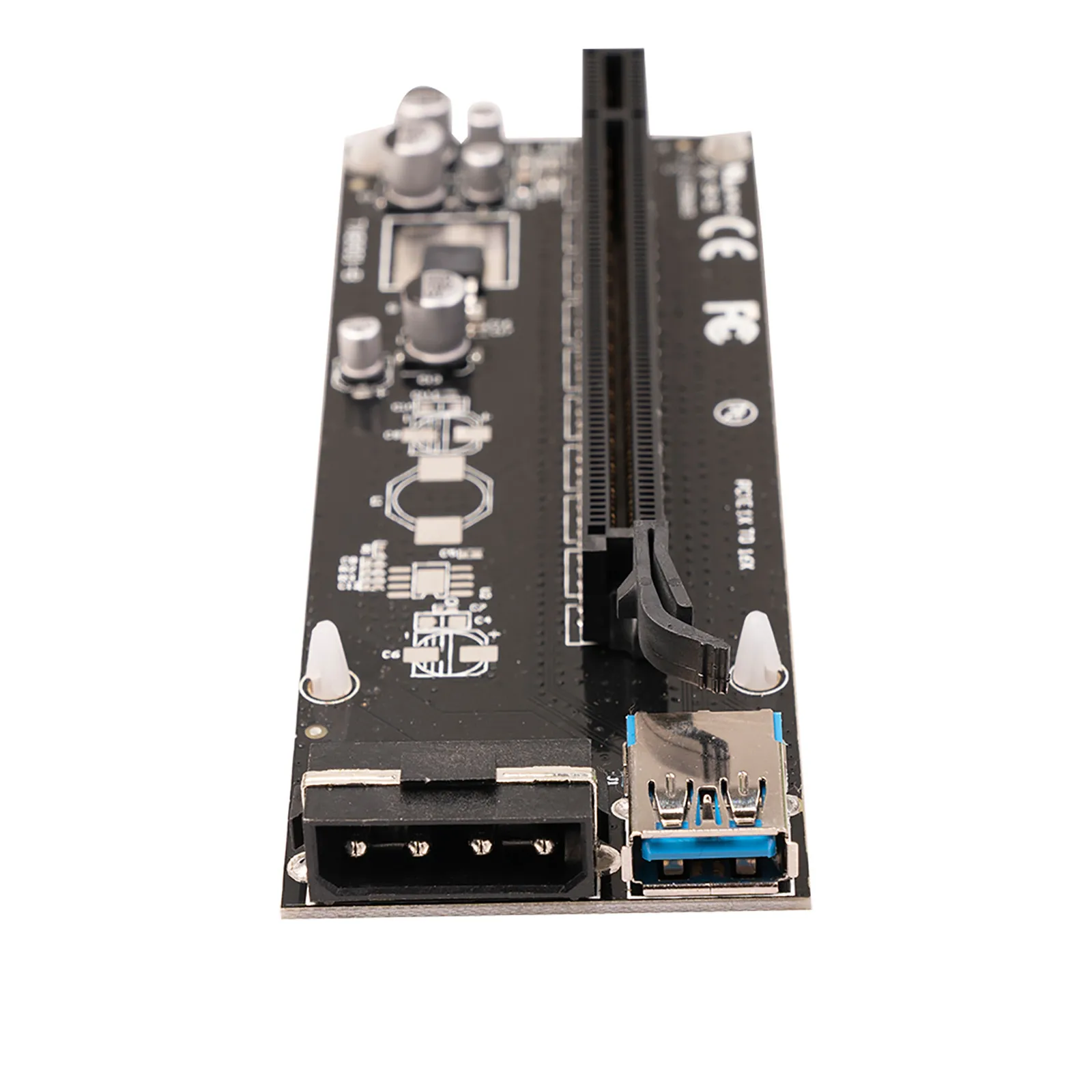 PCI-E Riser Card PCI-E 1x к 16x Майнинг Расширение 4pin Питание Комбинация электронных аксессуаров для продуктов.