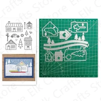coming home metal cutting dies and stamps stencils for diy scrapbook photo album paper card decorative craft embossing