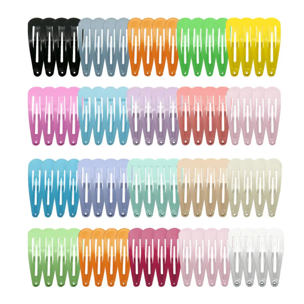 

80Pcs/Set Cute Cartoon Snap Metal Hairpins for Baby Girls Clips Barrettes Flower Fruit Print Hair Accessories for Kids Hairgrips