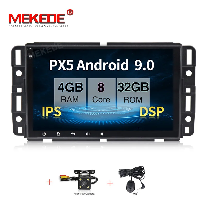 MEKEDE ips экран DSP Android 9,0 Автомобильный мультимедийный dvd gps плеер для GMC Chevrolet Chevy Yukon Sierra Tahoe Acadia Suburban - Цвет: 4G RAM 64G ROM