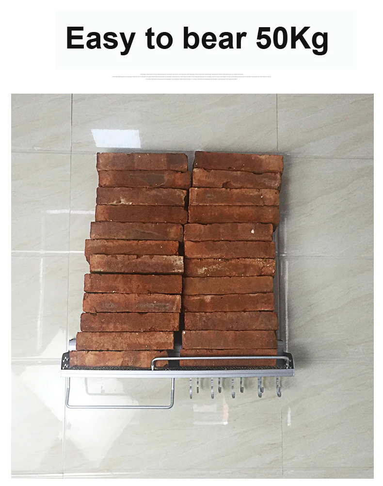 Кухонный держатель свободного отверстия на стене ножа подвесная полка кухонная