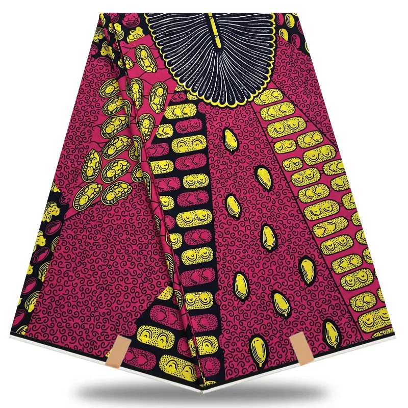 2021 Новое поступление настоящий воск в африканском стиле Анкара Гана 6 ярдов