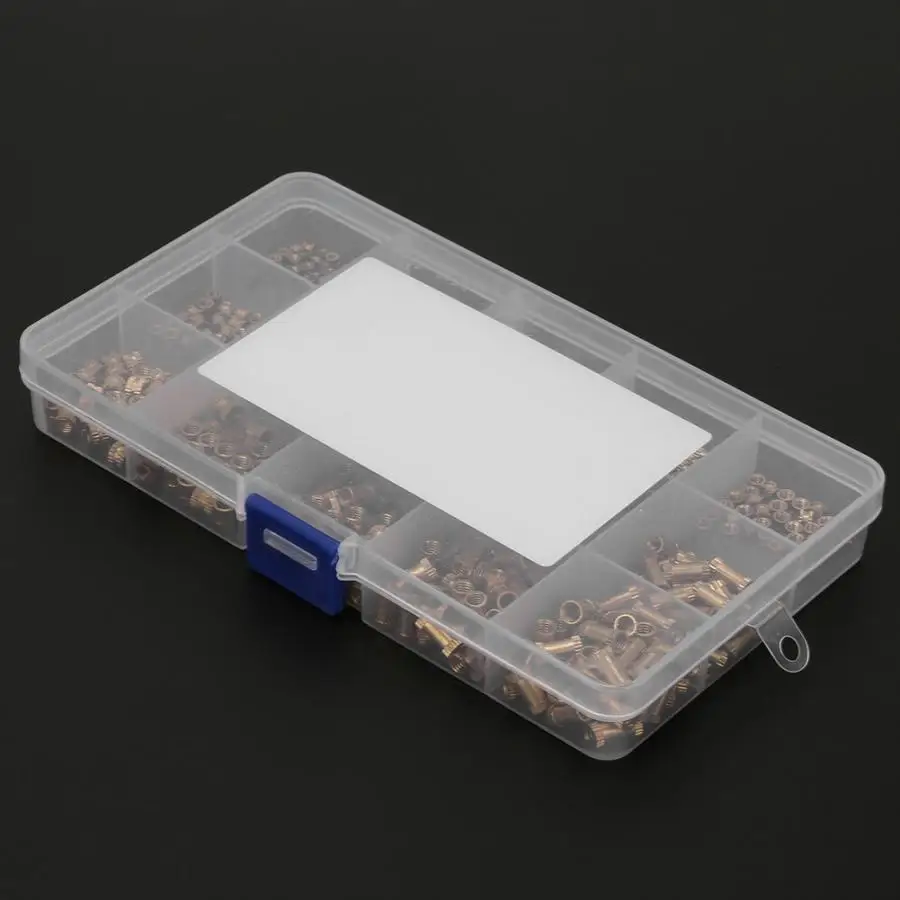 450 шт. M2/M3/M4 Встроенная Встраиваемая гайка рифленая Латунная стандартная для