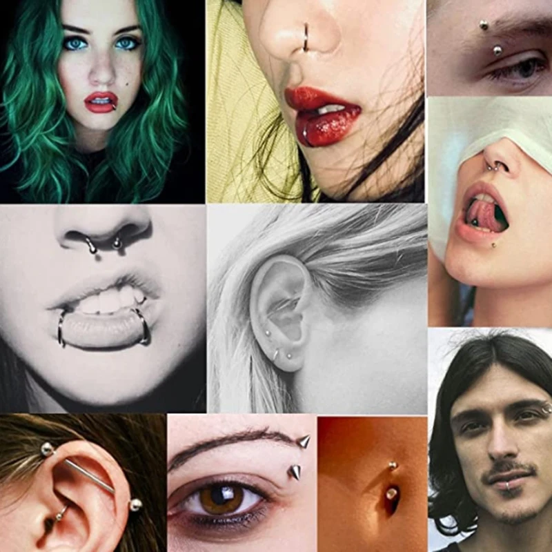 Ювелирное изделие для тела Пирсинг лот Нержавеющая сталь носа в форме подковы