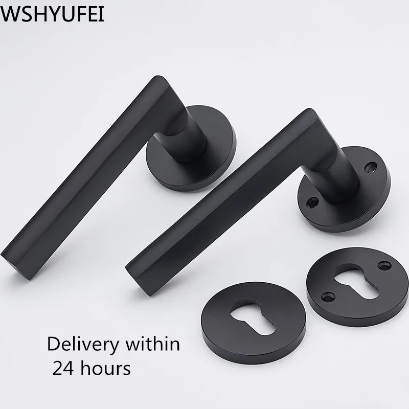 Дверной замок алюминиевый черный | Обустройство дома