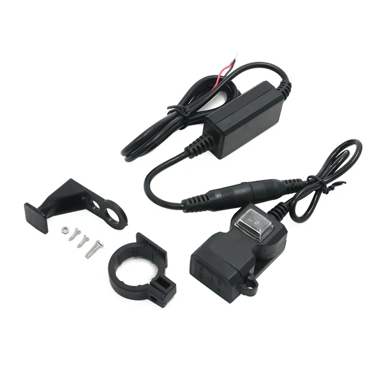Зарядное устройство для мотоцикла QC3.0 с двумя USB-портами 12 В | Автомобили и