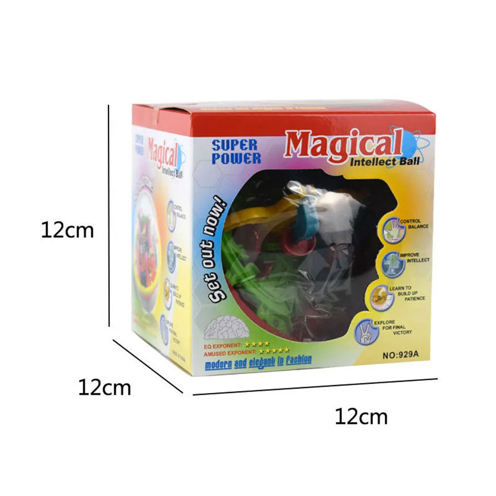 

100 Step 3D puzzle Ball Children Intellect Ball Challenging Barriers Game Plaything Brain Tester Balance Training Kids Toy