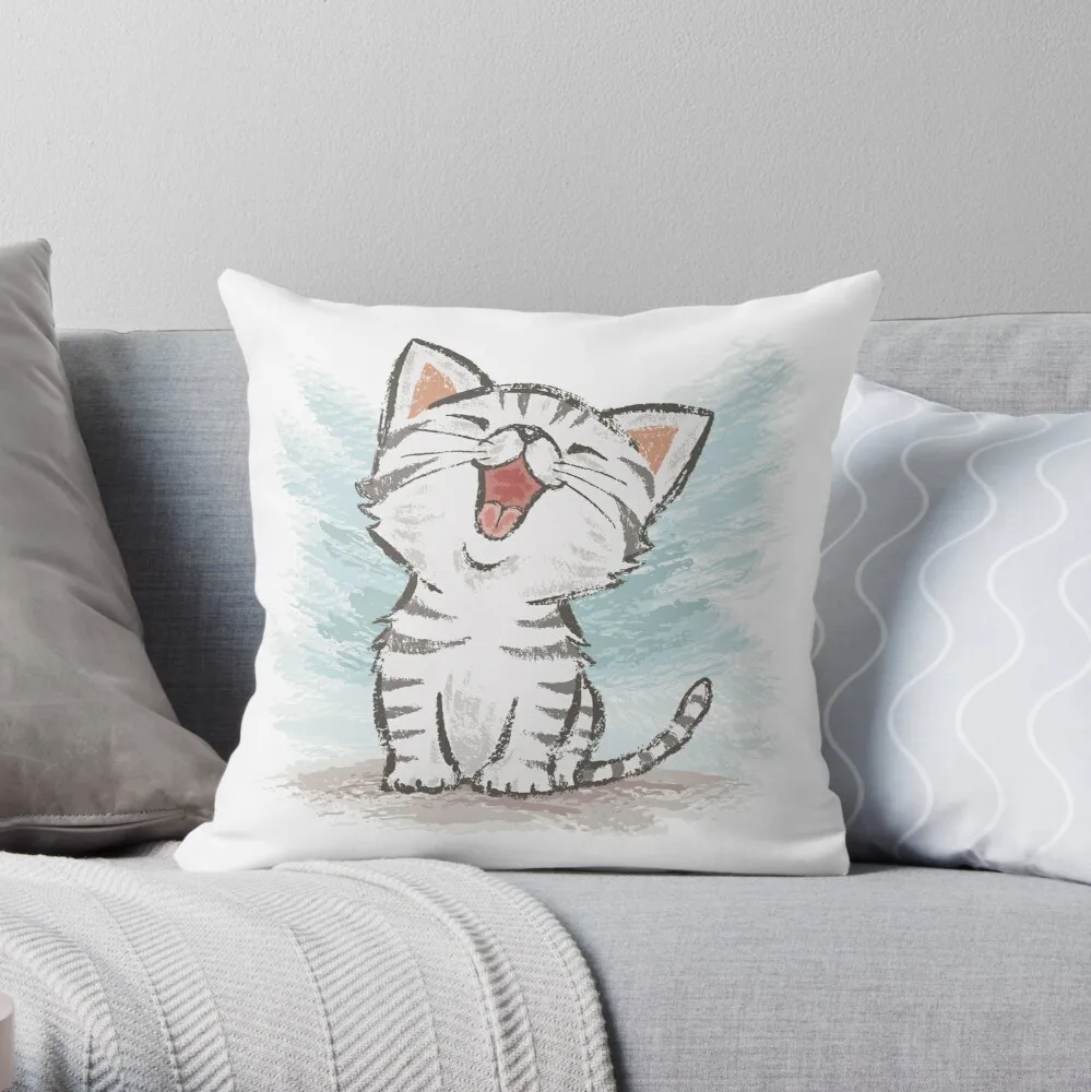 

American Shorthair happy Throw Pillow Pillow Case Polyester Home Decora Pillowcases Throw Pillow Case