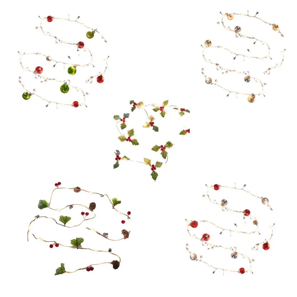 

Pine Cone String Light 20 7ft Christmas LED Garland Lights With Battery Operated For Indoor Outdoor Party Christmas Decorations