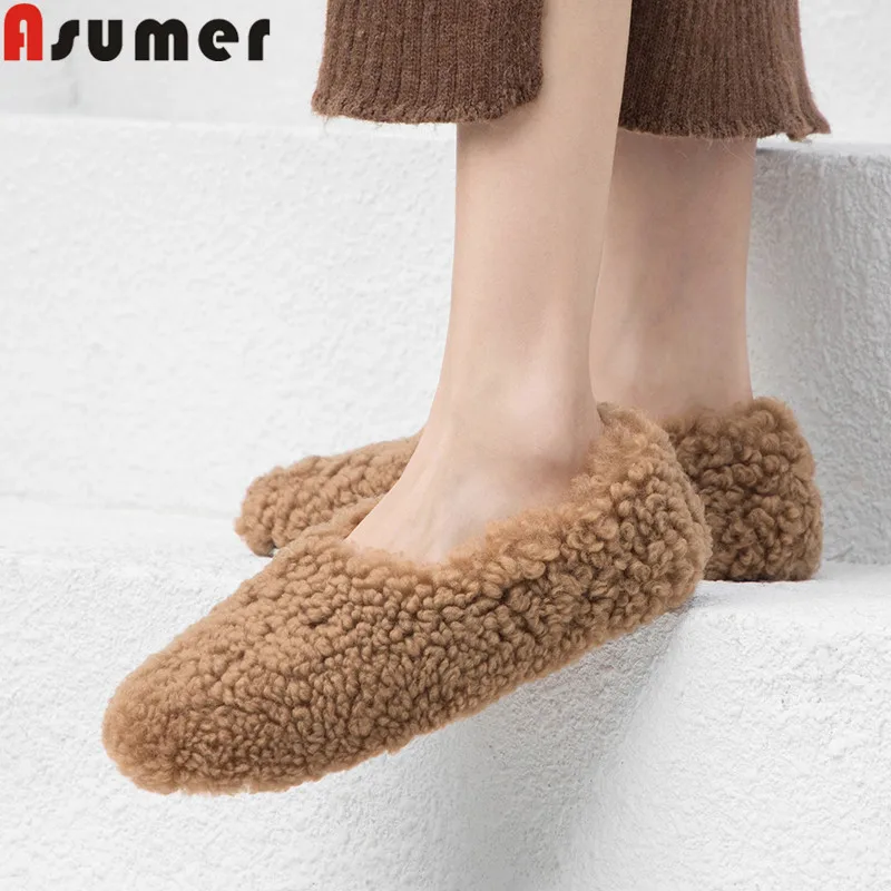 ASUMER/Новинка 2020 года Обувь на плоской подошве Женская повседневная обувь с