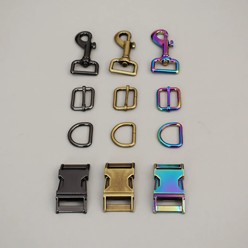 1 Suit 25mm Retailing Adjust buckle Manufacturer Zinc Alloy High Quality Plated Metal Diy Pet Collar Leash Set Parts 7 Colour | Дом и сад