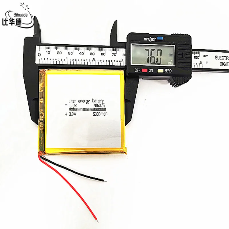 

Good Qulity 3.8V,5000mAH 706075 Liter energy battery Polymer lithium ion / Li-ion battery for tablet pc BANK,GPS,mp3,mp4