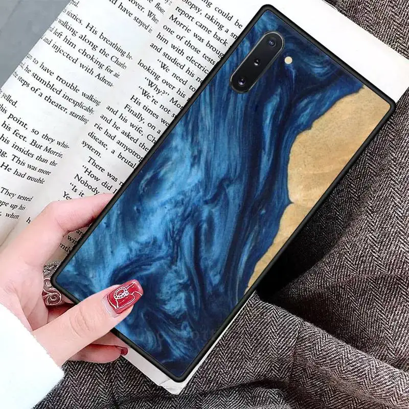 

Traveler Protective Wood Resin art Phone Case For Samsung Galaxy S8 S9 S10 Plus S10E Note 3 4 5 6 7 8 9 10 Pro Lite cover