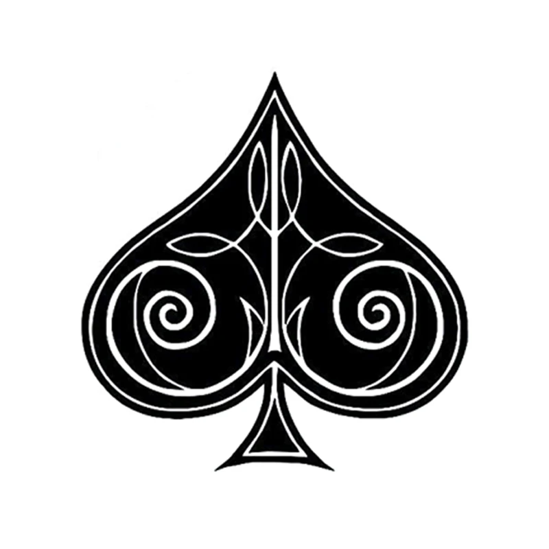 

Cartoon Symbol for Poker Is The Ace of Spades Car Sticker High Quality Decoration Waterproof Decal Vinyl Graphic,15cm*15cm