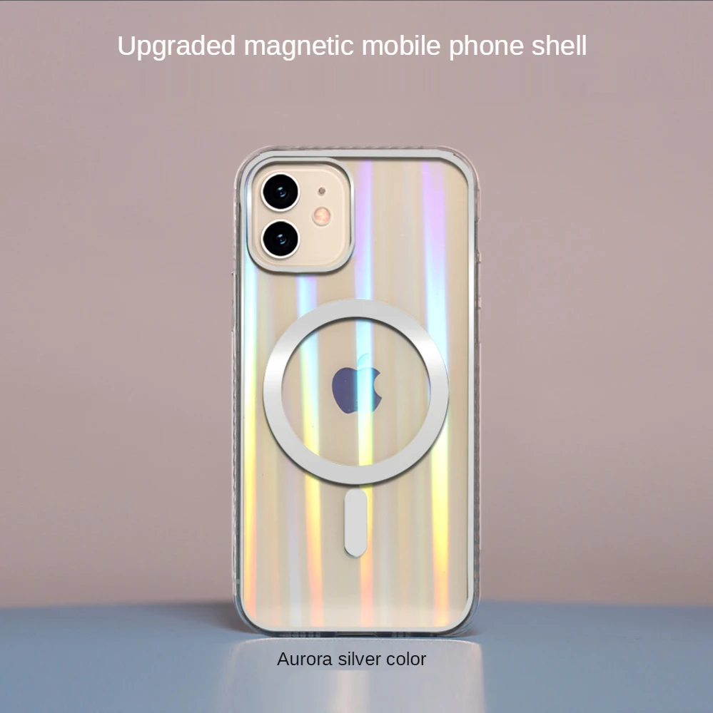 

Original Gold Clear Luxury Magnetic Wireless Charge Case For IPhone 12 Pro Max Shockproof Soft Cover For IPhone 12 Mini 12