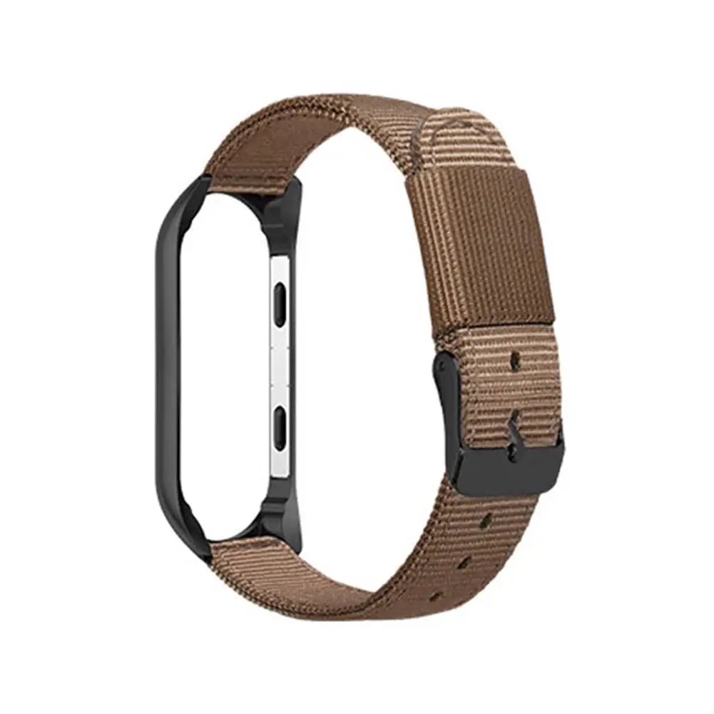 Для Xiao mi 3 Xiao mi 4m 3 mi Band 4 Универсальный спортивный предварительно mi um холст сменный Браслет нейлоновый ремешок с черной рамкой ремешок для часов