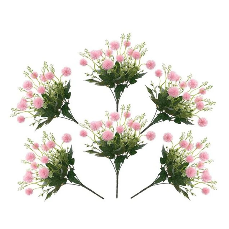 6 шт. принт в виде одуванчиков искусственная Цветочная подделка свадебные завод