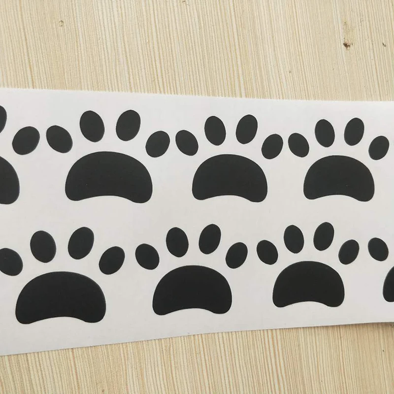 48 шт./компл. с рисунком собачки и котика лапой печати наклейки на стену для