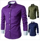 Мужская рубашка с коротким рукавом, приталенная, Camisa Social Masculina Chemise Homme, новинка, летняя мужская однотонная деловая рубашка 6537