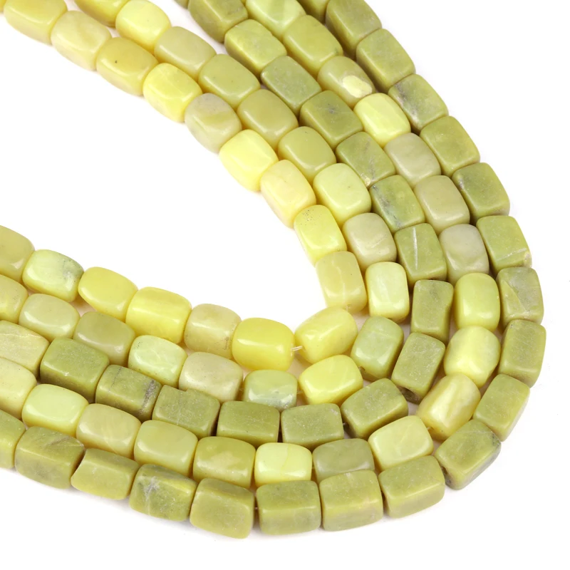 

Natural Freeform Green Jades Stone Spacer Beads For Jewelry Making DIY jewelry Bracelet Gifts Loose Beads Accessories Wholesale