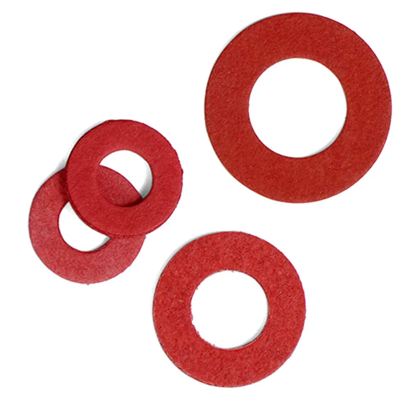 Изоляционная плоская прокладка из красной стальной бумаги 20/100 шт. M2 5 M3 M4 M5 M6 M8 M10 M12