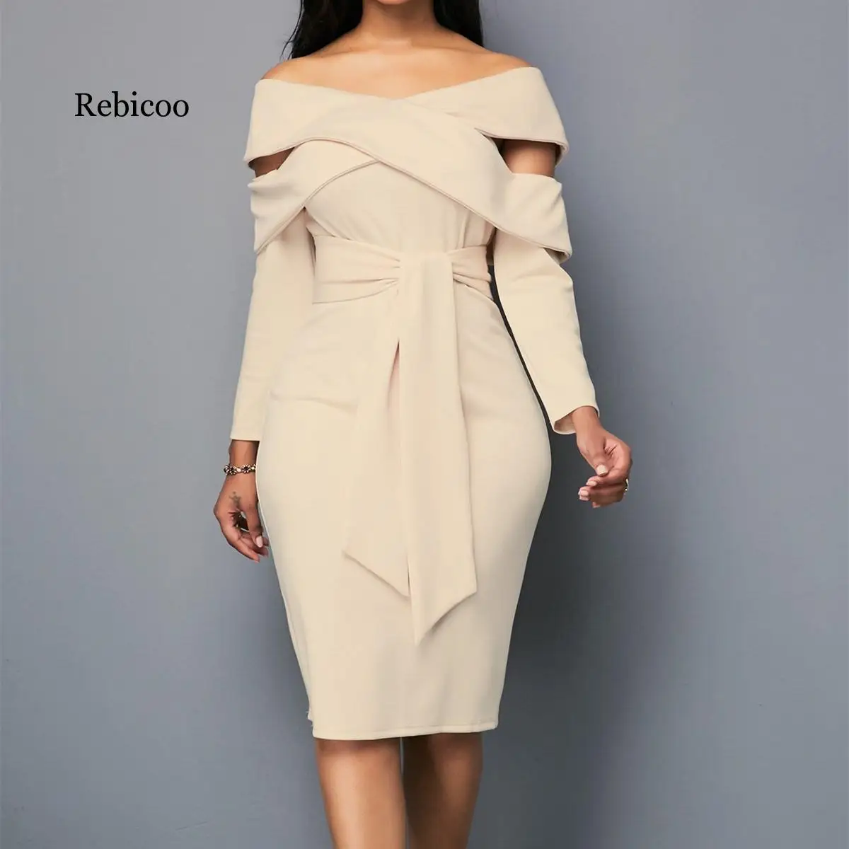 Женское винтажное платье с вырезом лодочкой и открытой спиной большие размеры |