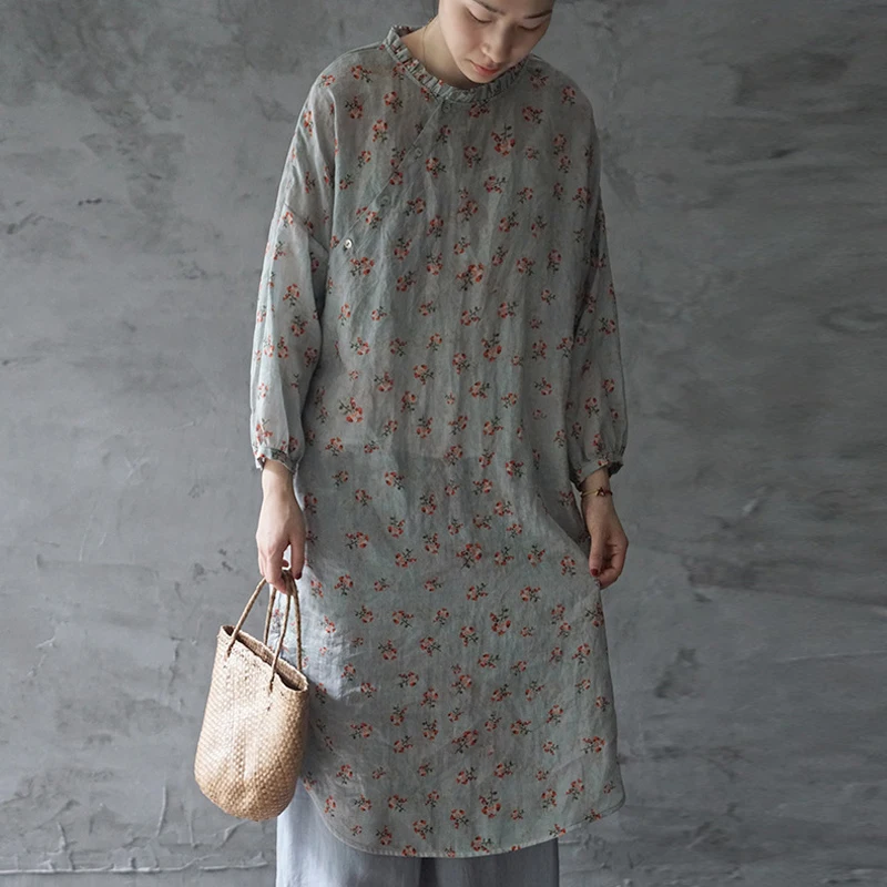 Женское модное винтажное платье с оборками и длинным рукавом 2019 Новое Осеннее