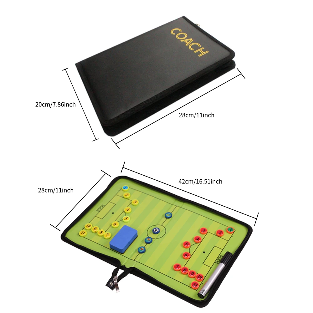 1 шт. Магнитный футбольный мяч для тренировочной доски складной тренерский