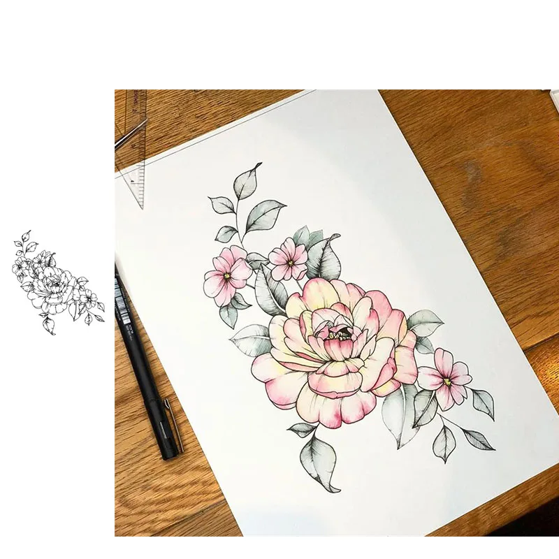 

Clear Stamps Silicone Seal for DIY Scrapbooking Card Flowers Rubber Stamps Making Photo Album Handmade Crafts Template Decor