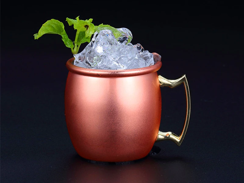 2 унций чашки кружки для московского Мула мини Caneca МОСКВА Mule Кубок чистый Медь чашки Кобре кружка кофе эспрессо с покрытием из Shot Нержавеющая сталь кружки