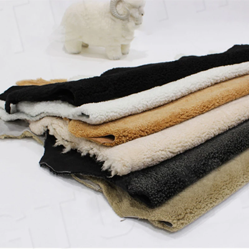 Натуральная овечья кожа 5 квадратных ног мех ягненка кожаный материал для одежды