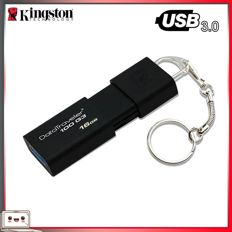Kingston DT100G3 USB флеш накопитель 16 ГБ 32 64 100% 128 ГБ|USB флэш-накопители| |