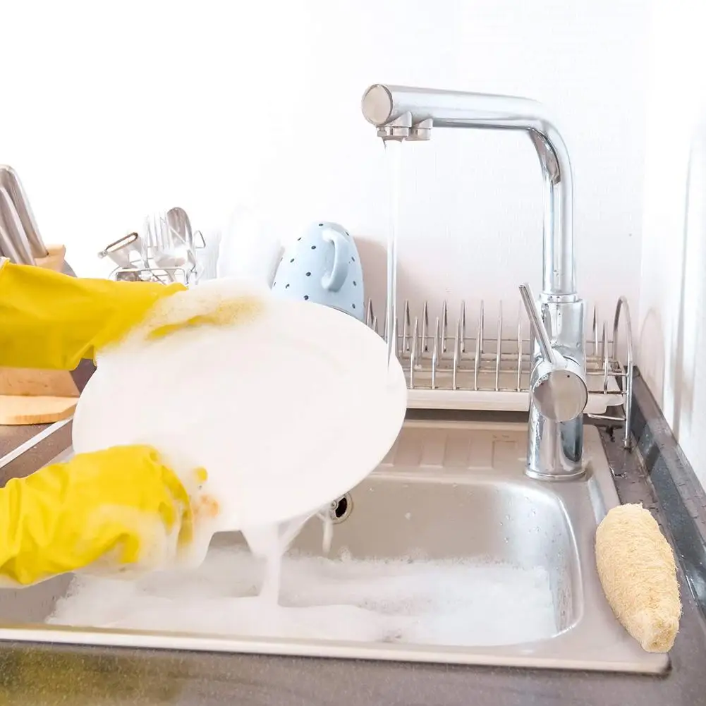 Полностью Loofah натуральная отшелушивающая мочалка-губка целлюлоза скребок доска