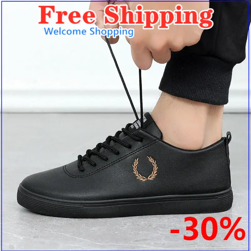 shoes men's non-slip anti-oil waterproof kitchen special shoes business small leather shoes all black leather shoes work shoes