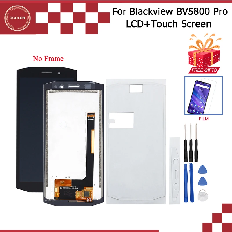 Цветной ЖК-дисплей для Blackview BV5800 Pro + сенсорный экран 5 ''для аксессуары